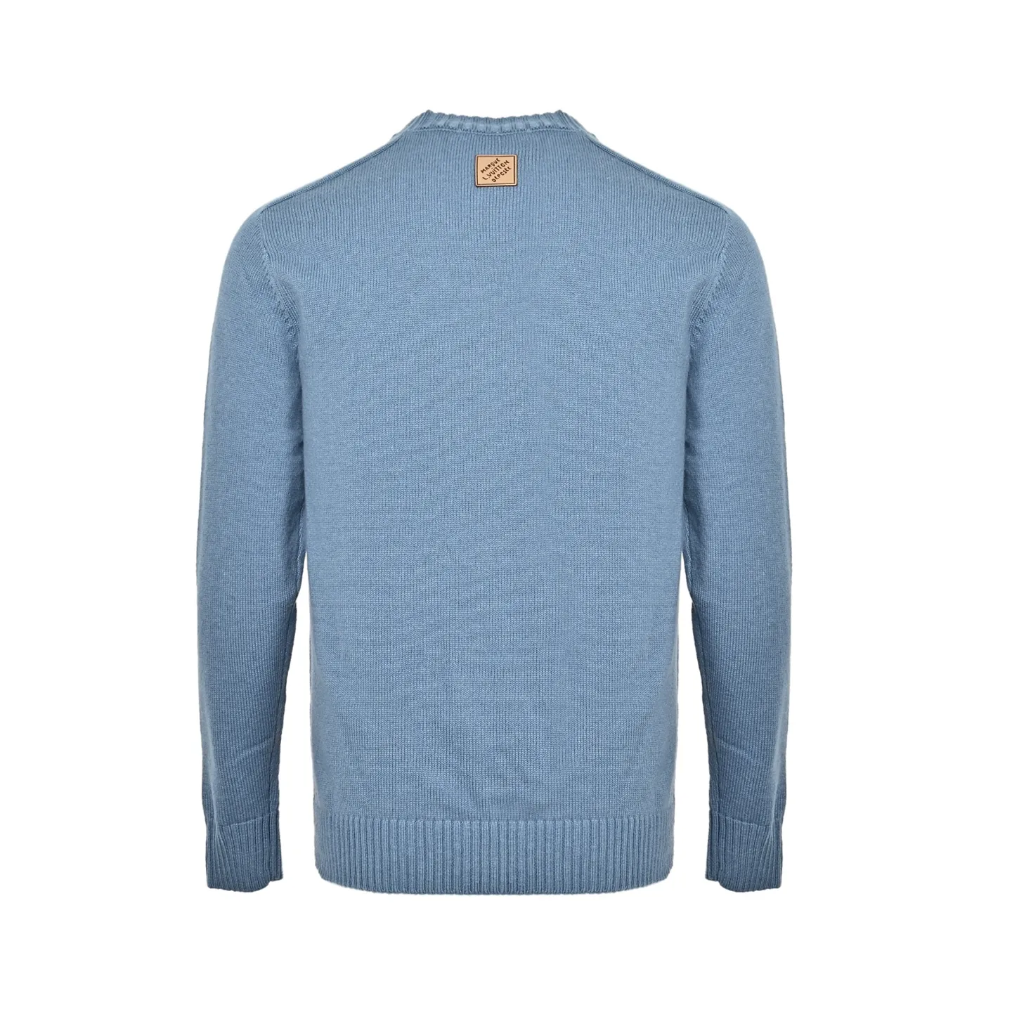 Louis Vuitton/Louis Vuitton Solid Back Collar Label Knitted Sweater
